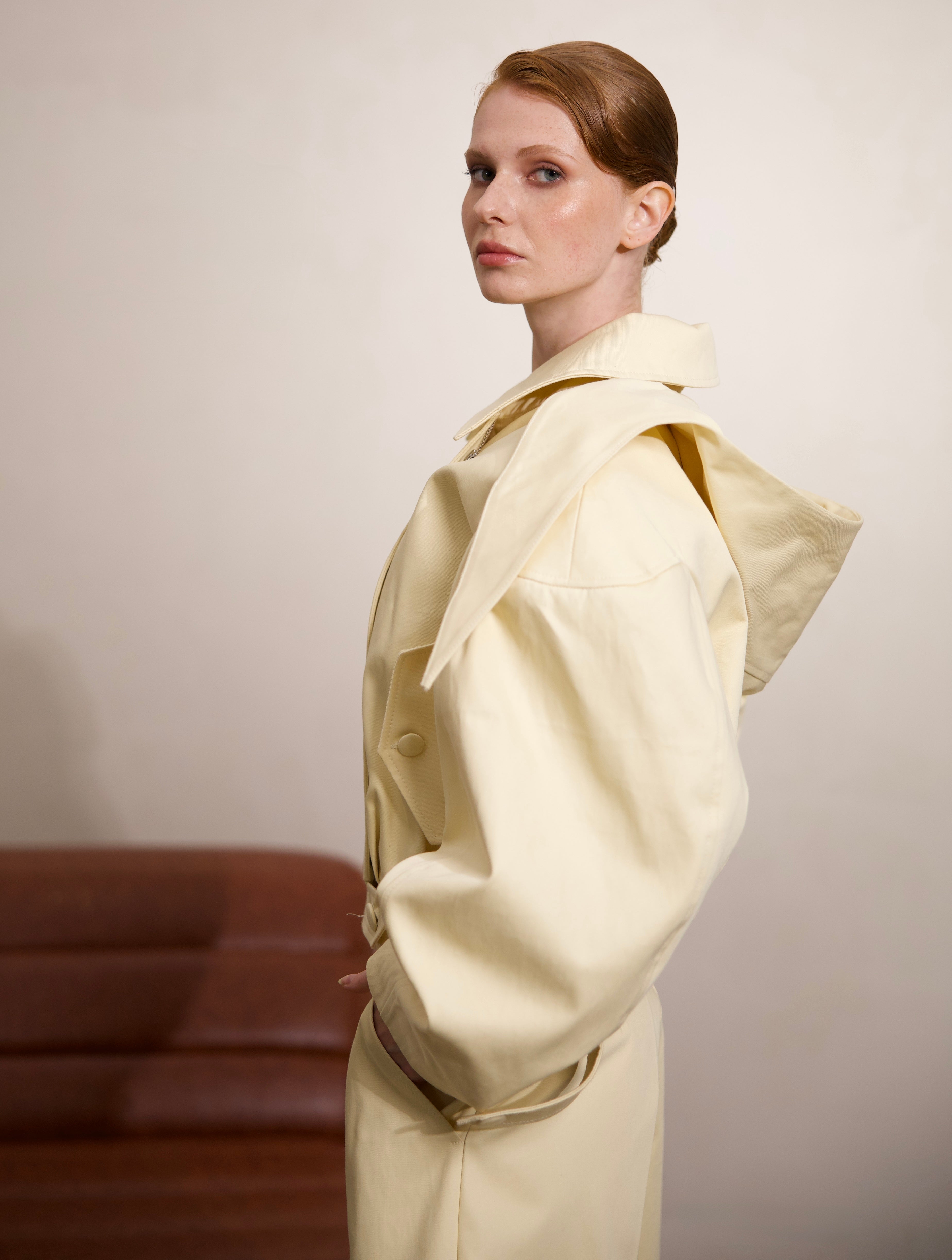 Bomber Jacket with Detachable Hood