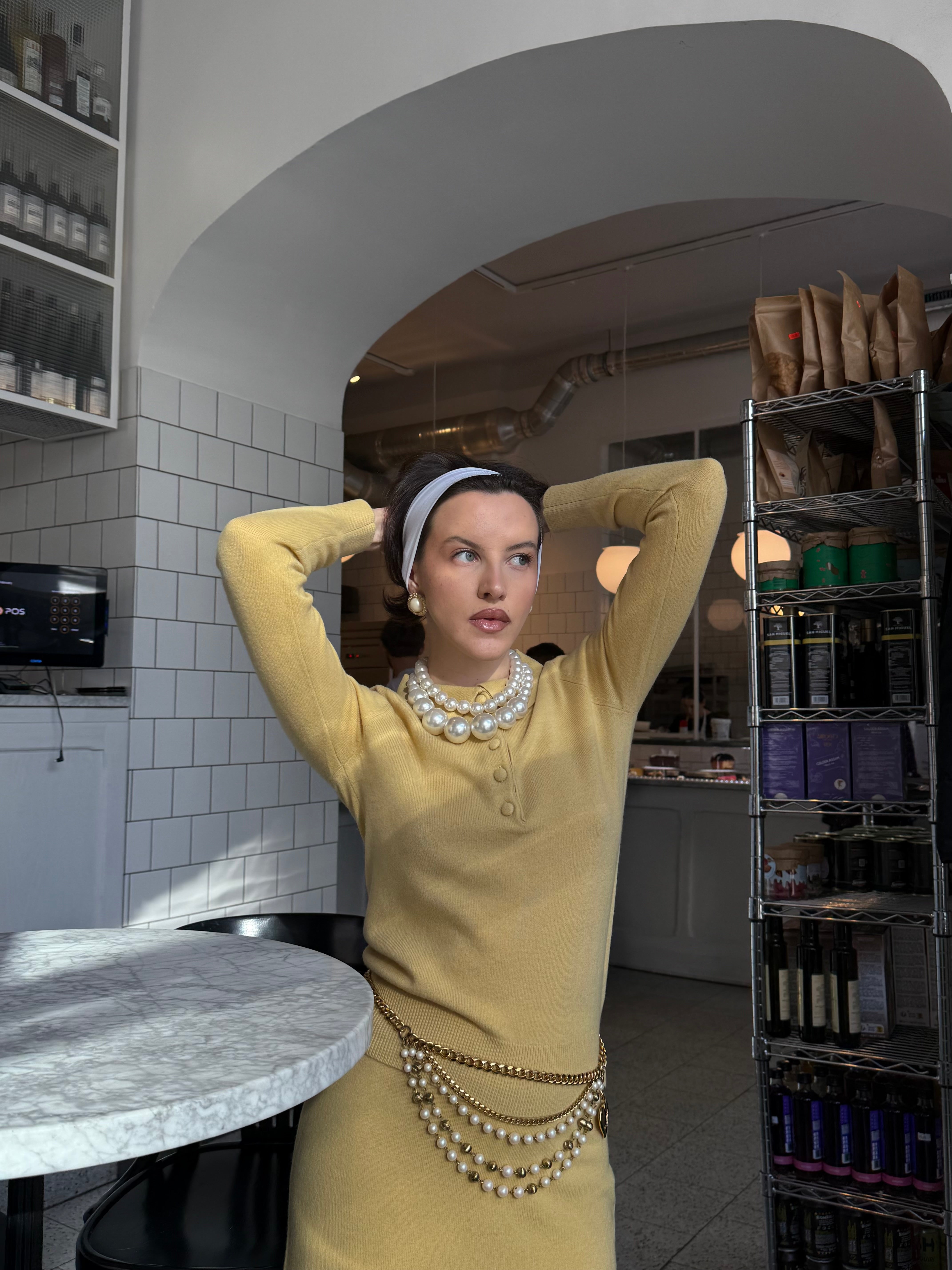 PURE MERINO WOOL POLO JUMPER
-  Mustard Yellow